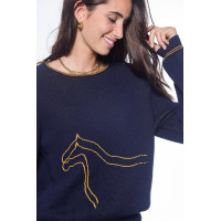 Harcour Swift damessweater Marine Marineblauw Harcour Swift damessweater Marine Marineblauw
