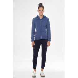 Sweat Zip Harcour Sworm dames Staalblauw Sweat Zip Harcour Sworm dames Staalblauw