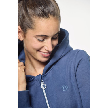 Sweat Zip Harcour Sworm dames Staalblauw Sweat Zip Harcour Sworm dames Staalblauw