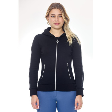 Sweat Zip Harcour Sworm dames Zwart
