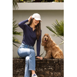 Dames T-shirt met lange mouwen Harcour Pipalo Marine Marineblauw