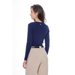 Dames T-shirt met lange mouwen Harcour Pipalo Marine Marineblauw