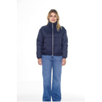 Harcour Janari Puffer damesjas Marine / zilver Blauw