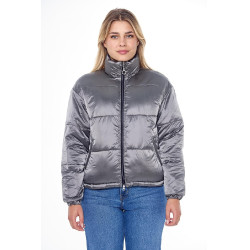 Harcour Janari Puffer damesjas Marine / zilver Blauw