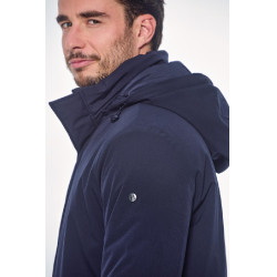 Lange parka Harcour Paulin Heren Marine Marineblauw