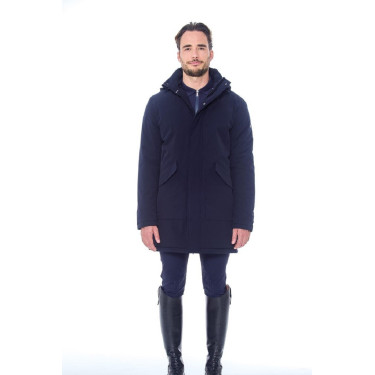 Lange parka Harcour Paulin Heren Marine Marineblauw Lange parka Harcour Paulin Heren Marine Marineblauw