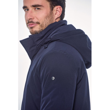 Lange parka Harcour Paulin Heren Marine Marineblauw Lange parka Harcour Paulin Heren Marine Marineblauw