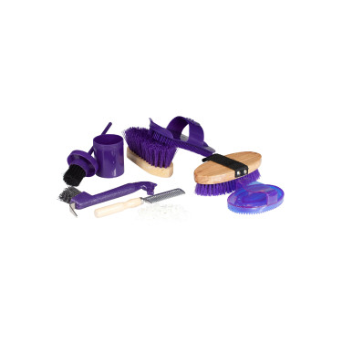 Coffret de pansage pour enfants Horze Violet