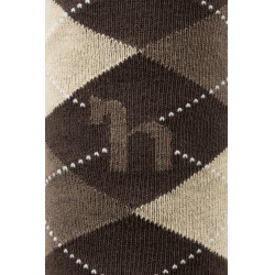 Ruitjeskousen Horze Holly Beige