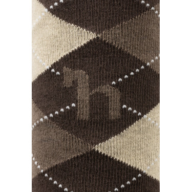 Ruitjeskousen Horze Holly Beige