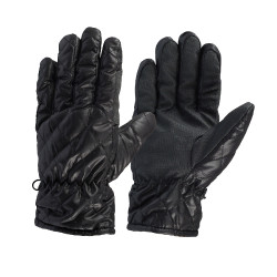 Gebreide winterhandschoenen met stiksels Horze Zwart
