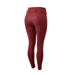 Thermobroek Grand Prix Horze met silicone zitvlak dames Diep rood Thermobroek Grand Prix Horze met silicone zitvlak dames Diep rood