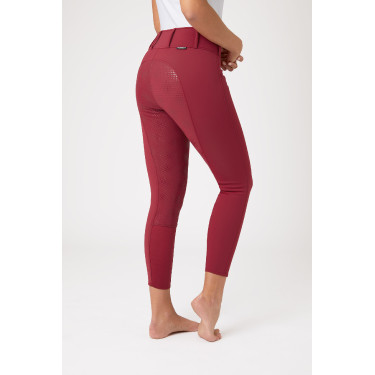 Thermobroek Grand Prix Horze met silicone zitvlak dames Diep rood Thermobroek Grand Prix Horze met silicone zitvlak dames Diep rood