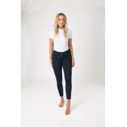 Thermobroek Grand Prix Horze met silicone zitvlak dames Nachtblauw Thermobroek Grand Prix Horze met silicone zitvlak dames Nachtblauw