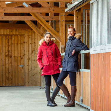 Lange parka Brooke Horze dames Donker marineblauw Lange parka Brooke Horze dames Donker marineblauw