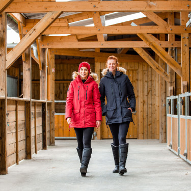 Lange parka Brooke Horze dames Donker marineblauw Lange parka Brooke Horze dames Donker marineblauw