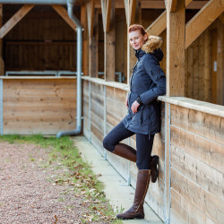 Lange parka Brooke Horze dames Donker marineblauw Lange parka Brooke Horze dames Donker marineblauw
