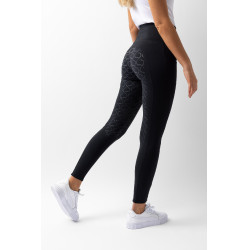 Hoogwaardige legging met volledige siliconen zitvlak Gillian Horze dames Zwart