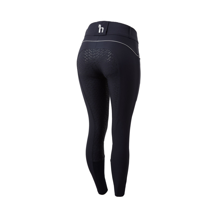 Paardrijbroek met hoge taille en volledig siliconen zitvlak Aubrey dames Horze Paardrijbroek met hoge taille en volledig siliconen zitvlak Aubrey dames Horze