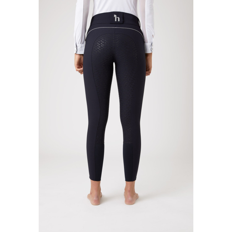 Paardrijbroek met hoge taille en volledig siliconen zitvlak Aubrey dames Horze Paardrijbroek met hoge taille en volledig siliconen zitvlak Aubrey dames Horze