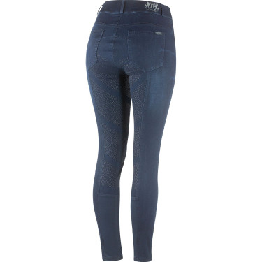 Paardrijbroek jeans met volledig siliconen zitvlak Elle dames B Vertigo Paardrijbroek jeans met volledig siliconen zitvlak Elle dames B Vertigo