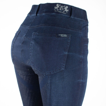 Paardrijbroek jeans met volledig siliconen zitvlak Elle dames B Vertigo Paardrijbroek jeans met volledig siliconen zitvlak Elle dames B Vertigo