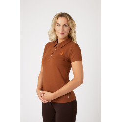Polo Amy stretchkatoen korte mouwen dames Horze Polo Amy stretchkatoen korte mouwen dames Horze