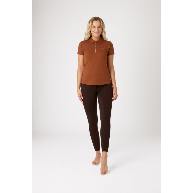 Polo Amy stretchkatoen korte mouwen dames Horze Polo Amy stretchkatoen korte mouwen dames Horze