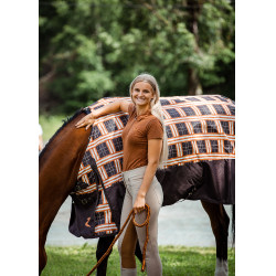 Polo Amy stretchkatoen korte mouwen dames Horze Polo Amy stretchkatoen korte mouwen dames Horze