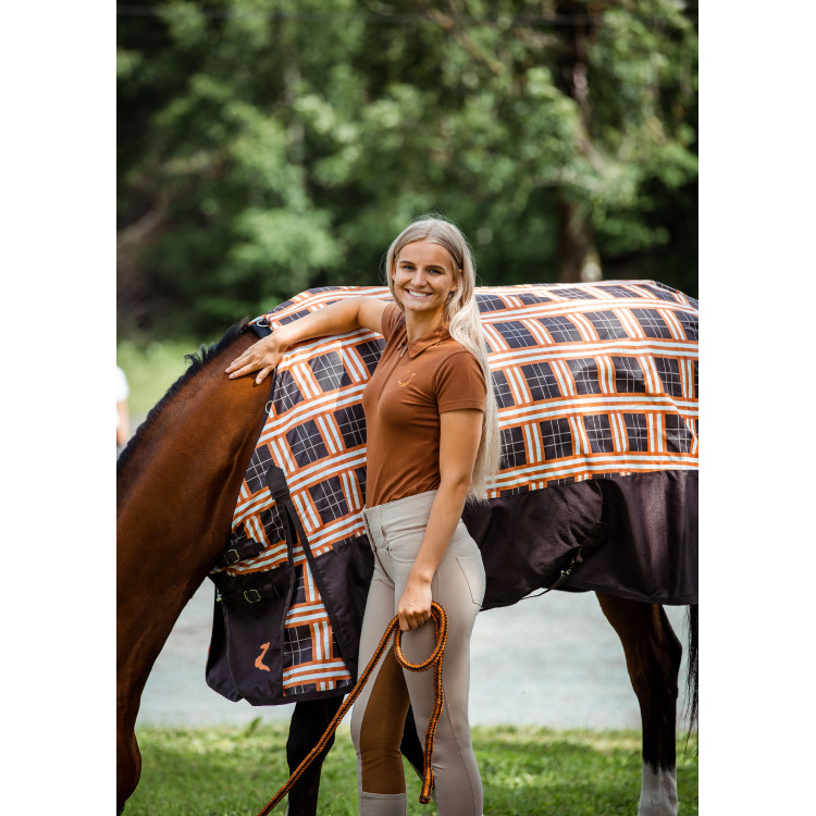Polo Amy stretchkatoen korte mouwen dames Horze Polo Amy stretchkatoen korte mouwen dames Horze