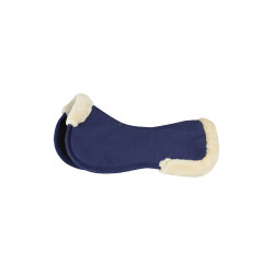 Geheugenschuim zadeldek met imitatiebont Horze Donkerblauw Geheugenschuim zadeldek met imitatiebont Horze Donkerblauw