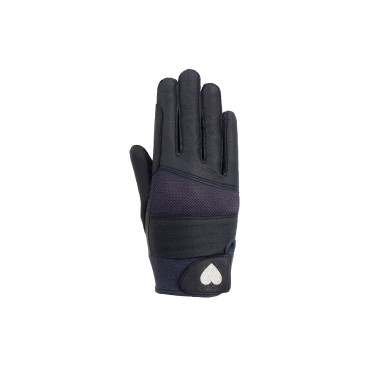 Kindergloves Horze met glinsterende hartjesprint Kindergloves Horze met glinsterende hartjesprint