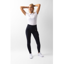 Legging Horze Mathilde siliconen full grip dames Donker marineblauw Legging Horze Mathilde siliconen full grip dames Donker marineblauw