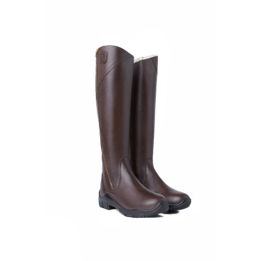 Leren gevoerde laarzen Horze Aspen dames Donkerbruin Leren gevoerde laarzen Horze Aspen dames Donkerbruin