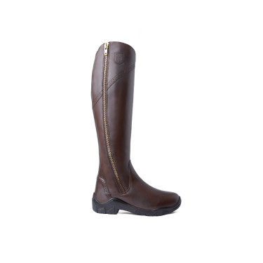Leren gevoerde laarzen Horze Aspen dames Donkerbruin Leren gevoerde laarzen Horze Aspen dames Donkerbruin