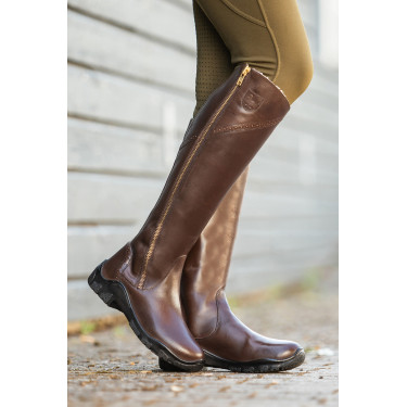 Leren gevoerde laarzen Horze Aspen dames Donkerbruin Leren gevoerde laarzen Horze Aspen dames Donkerbruin