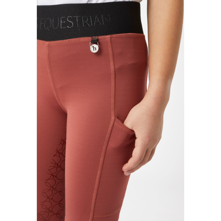 Paardrijlegging silicone Horze Leighton Junior met full grip en warme voering Paardrijlegging silicone Horze Leighton Junior met full grip en warme voering