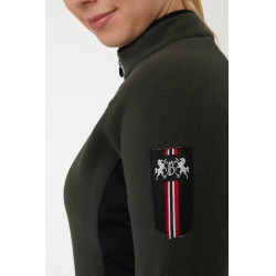 Stretch fleece paardrijjas B Vertigo Cleo dames Lievergroen Stretch fleece paardrijjas B Vertigo Cleo dames Lievergroen