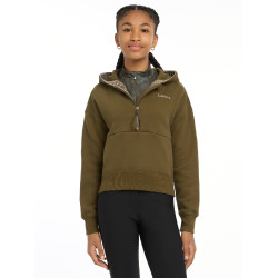LeMieux halve rits Esme Young Rider Hettie hoodie Alpine Bruin