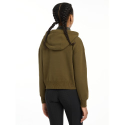 LeMieux halve rits Esme Young Rider Hettie hoodie Alpine Bruin