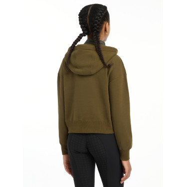 LeMieux halve rits Esme Young Rider Hettie hoodie Alpine Bruin