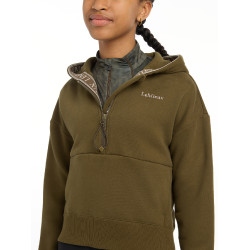 LeMieux halve rits Esme Young Rider Hettie hoodie Alpine Bruin