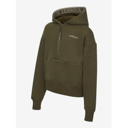 LeMieux halve rits Esme Young Rider Hettie hoodie Alpine Bruin