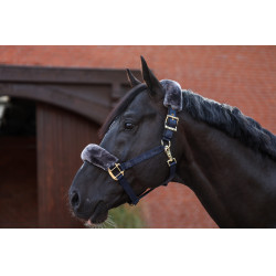 Halster Bucas Show-Line Marine / grijs Blauw Halster Bucas Show-Line Marine / grijs Blauw