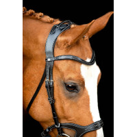 Bridon Montar Monarch leer organisch gelooid Zwart Bridon Montar Monarch leer organisch gelooid Zwart