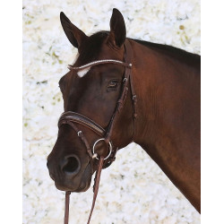 Hoofdstel Montar Normandie Deluxe gelooid leer Bruin Hoofdstel Montar Normandie Deluxe gelooid leer Bruin