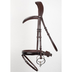 Hoofdstel Montar Normandie Deluxe gelooid leer Bruin Hoofdstel Montar Normandie Deluxe gelooid leer Bruin