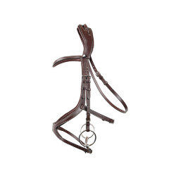 Bridon Montar US Excellence Adapt gelooid leer Bruin