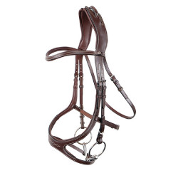 Bridon Montar US Excellence Adapt gelooid leer Bruin