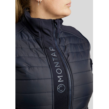 Mouwloze bodywarmer Montar Emma Curve dames Marine Marineblauw